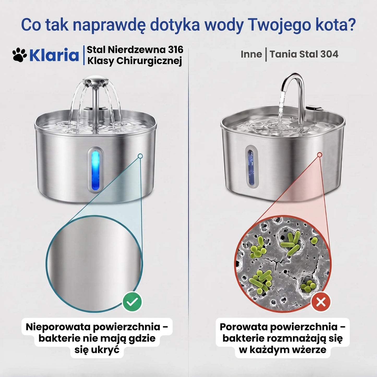 Klaria - funkcjonalna fontanna dla kotów