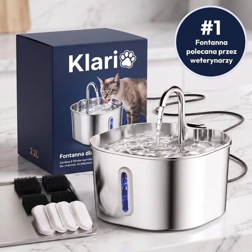 Klaria - funkcjonalna fontanna dla kotów